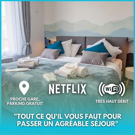 Cocon D'Hiver - Netflix & Wifi - Parking Gratuit - Check-In 24H24 - Kit Bebe Inclus - Emplacement Velos - Goodmarning Chalons en Champagne Bagian luar foto