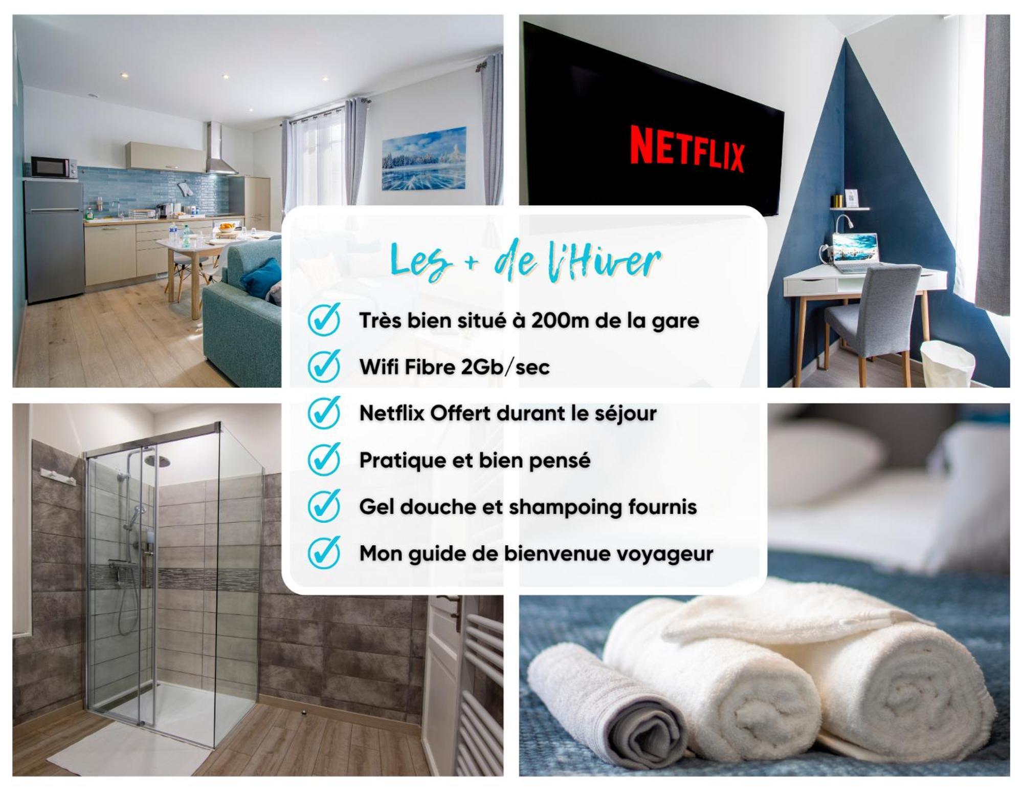 Cocon D'Hiver - Netflix & Wifi - Parking Gratuit - Check-In 24H24 - Kit Bebe Inclus - Emplacement Velos - Goodmarning Chalons en Champagne Bagian luar foto
